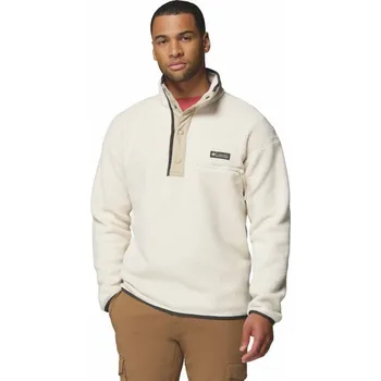 Pánská mikina Columbia Helvetia II Half Snap Fleece M 2090891192 - chalk XS