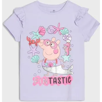 Sinsay - Tričko Peppa Pig - levandulová - 727EV-04X - 727EV-04X-110