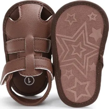 Dívčí bačkory Dětské capáčky A2 hnědá 0-6 měsíců