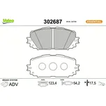 Sada brzdových destiček, kotoučová brzda VALEO 302687