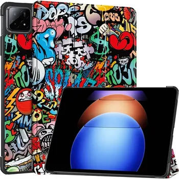 Pouzdro na tablet VSECHNONAMOBIL 74170 ART Zaklápěcí pouzdro pro Xiaomi Pad 6S Pro GRAFFITI
