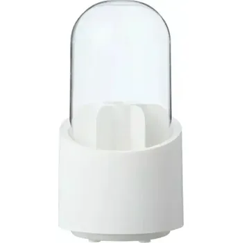 Otočný organizér na kosmetické štětce s víkem