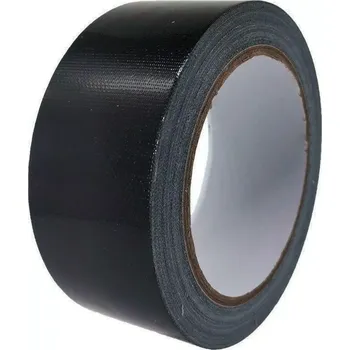 Zesílená černá opravná páska 10 m x 5 cm