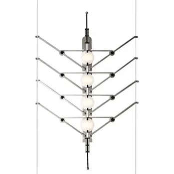 DCW éditions VVV LED závěsné svítidlo Stříbrná