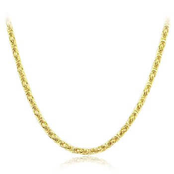 Náhrdelník LAVVU Pánský pozlacený stříbrný náhrdelník Ag 925/1000 18,45g