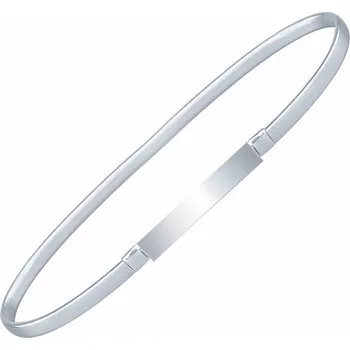 Opasek elastický kovový pásek 70 cm stříbrný