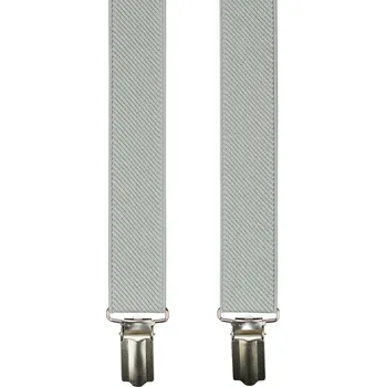 Kšandy Světle šedé pánské kšandy 110cm