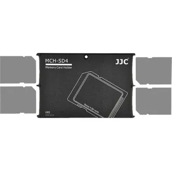 Pouzdro na 4 SD GR paměťové karty Ochranný box na SD karty Pevný organizér pro bezpečné uložení dat