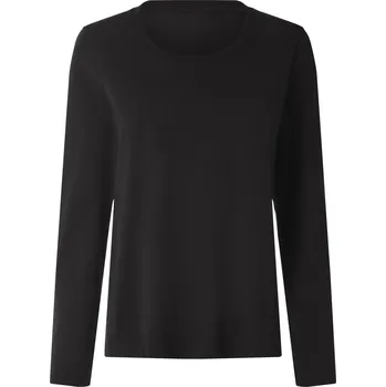 Dámské tričko esmara® Dámské triko s dlouhými rukávy s BIO bavlnou (černá, M(40/42))