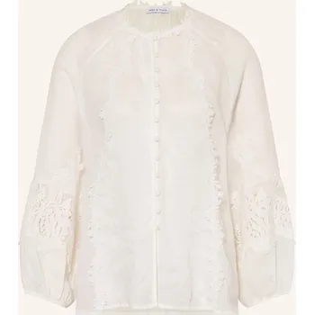 Dámská halenka Mrs & Hugs Dámská Blůza S Krajkou, bílá, 36