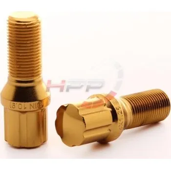 Tuning Sada kolových šroubů Japan Racing JB1 závit M14 x 1,5 - 28mm délka závitu - zlaté