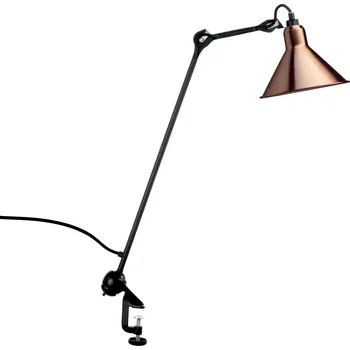 Lampička DCW éditions Lampe Gras N°201 E14 stolní svítidlo s klipem Měděná / Kužel