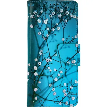 Pouzdro na mobilní telefon Pouzdro Xiaomi Redmi A5 knížkové Modré s květy (kryt neboli obal na Xiaomi Redmi A5)