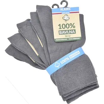 Pánské ponožky 100% bavlna klasické pánské nadměrné 100% bavlněné hladké jednobarevné ponožky mix4 47-50