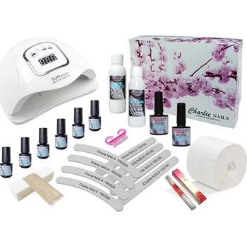 Startovací sada na gel lak nehty Charlie LED 180W