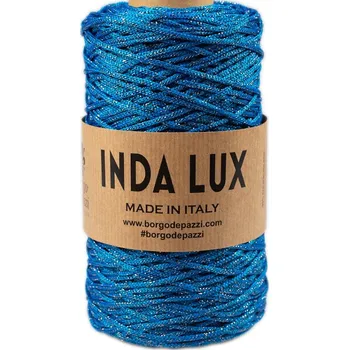 Příze Borgo de Pazzi Inda lux 30 Tyrkysová (Špagátová příze Inda lux 30 Turchese)