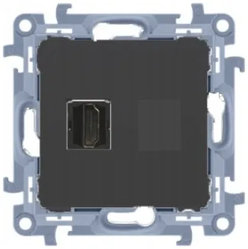 Elektrická zásuvka Elektrická Zásuvka Kontakt-simon černá