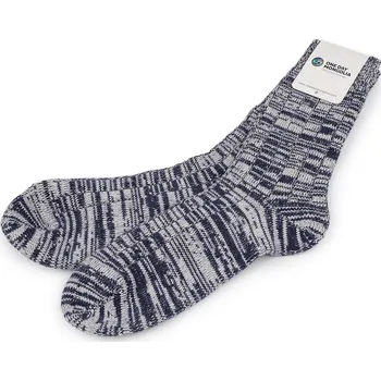 Dámské ponožky Vlněné ponožky mongolské unisex - 12 modrá tmavá melír