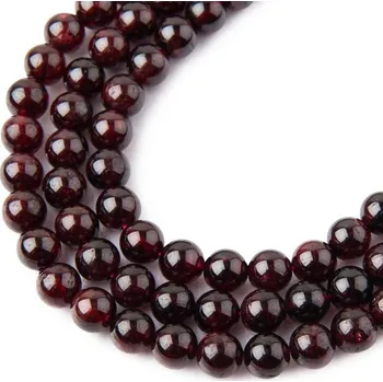 Dětské navlékací korálky Korálky z minerálu Granát 6 mm