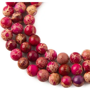 Dětské navlékací korálky Korálky z minerálu Jaspis imperial růžový 8 mm