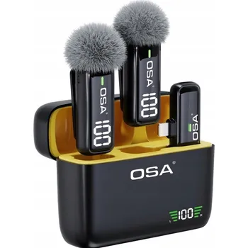 Mikrofon Bezdrátový mikrofon pro iPhone, iPad, s nabíjecím pouzdrem OSA