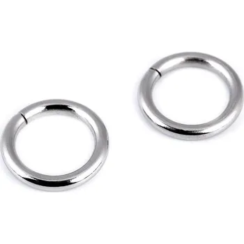 Kroužek Ø15 mm, střední, 1 nikl