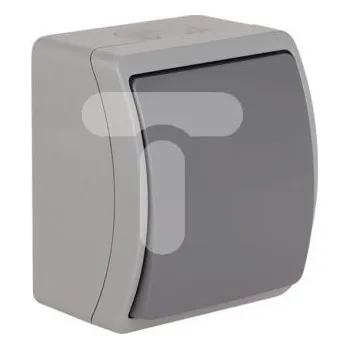 vypínač SPÍNAČ VYPÍNAČ JEDNODUCHÝ N/T IP44 ŠEDÝ OUTLET
