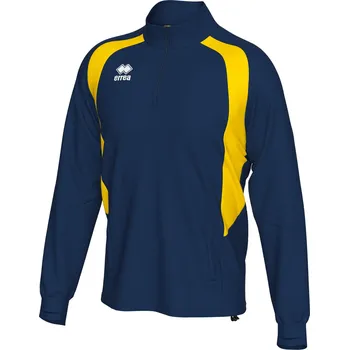Pánská mikina ERREA´ ERREA ALFONSO Tréninková mikina BARVA: tmavě modrá - žlutá, Velikost: XXS Raglánové rukávy, vysoký límec, boční kapsy na zip
