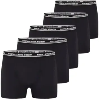 Trenýrky Velká hladká trenýrky 5ks pánské spodní prádlo North Latitude 99341-0099 černé (5XL)