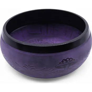 Zpívající mísa - Temně fialová 23 cm průměr cca 23 cm, extra hlasitý zvuk, původ Indie