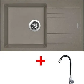 Set domácích spotřebičů Sinks Linea 780 Truffle + Elasta nerez/černý
