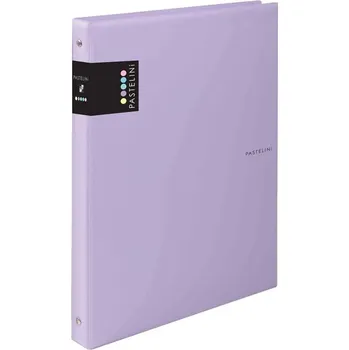 Kroužkový záznamník Pastelini A4, plastový - fialový, 100 listů