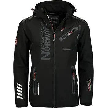 Pánská softshellová bunda GEOGRAPHICAL NORWAY bunda pánská ROYAUTE MEN softshell černá 3XL