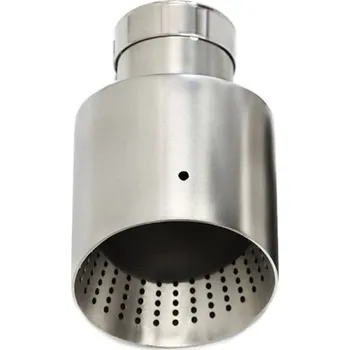 Rovný výfuk 60 mm vstup 101 mm délka Nerezová ocel Univerzální zadní koncovka pro automobil