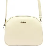 Kožená kabelka MiaMore 01-064 DOLLARO - krémová
