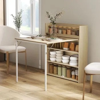 Jídelní stůl Rozkládací jídelní stůl se 4 patry 78,5 x 91 x 93 cm | dub