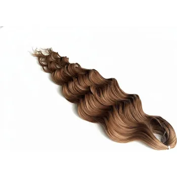 Příčesek Anna Vlnitý kanekalon Anna, 100 g Délka: 60 cm, Balení: 100 g, Barva vlnek: LBROWN14
