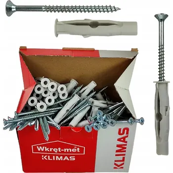 Hmoždinka Univerzální hmoždinky Wkręt-Met 6x45 mm 100 ks