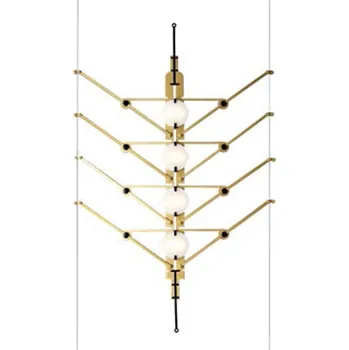 DCW éditions VVV LED závěsné svítidlo Zlatá