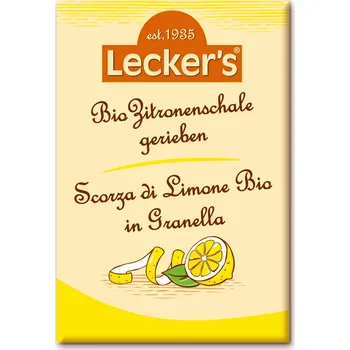 Koření Lecker´s Lecker's Citronová kůra strouhaná 15 g bio BIO VEGAN Množství: 1 ks