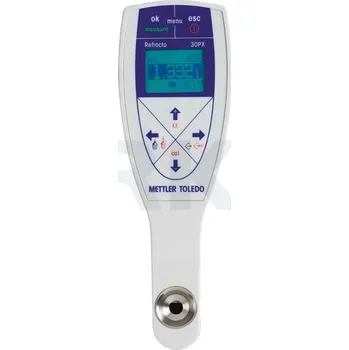 Refraktometr přenosný Mettler Toledo 30PX, Provedení: Skleněný měřicí hranol s nerezovým prstencem, Index lomu [nD]: 1,32 – 1,5