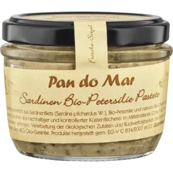 Hotové jídlo Pan do Mar Sardinkové paté s petrželkou 125 g bio BIO Množství: 1 ks