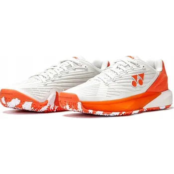 Pánská obuv Tenisové boty Yonex Power Cushion Eclipsion 5 Clay stříbrno-oranžové, velikost 43