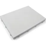 Bílá plastová terasová dlažba Linea Premium - 100 x 75 x 8 cm