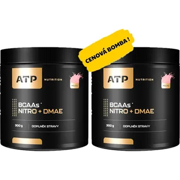 Aminokyselina AKCE 1+1 ZDARMA ATP Nutrition BCAAs Nitro + DMAE 300 g