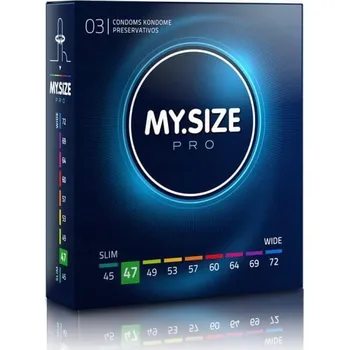 Kondom PREZERVATIVY MY.SIZE PRO VELIKOST 47 MM TENKÉ 3 KS