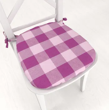 Podsedák Oblý bavlněný podsedák Olivia OL-021 Fialová kostka velká - 39x37x3 cm