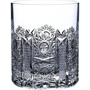Sklenice Bohemia Crystal broušené sklenice na whisky, 6 ks. brus Iris 330ml