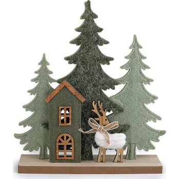 Vánoční les - zelená šalvěj světlá