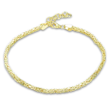 Souprava šperků LAVVU Pánský pozlacený stříbrný náramek